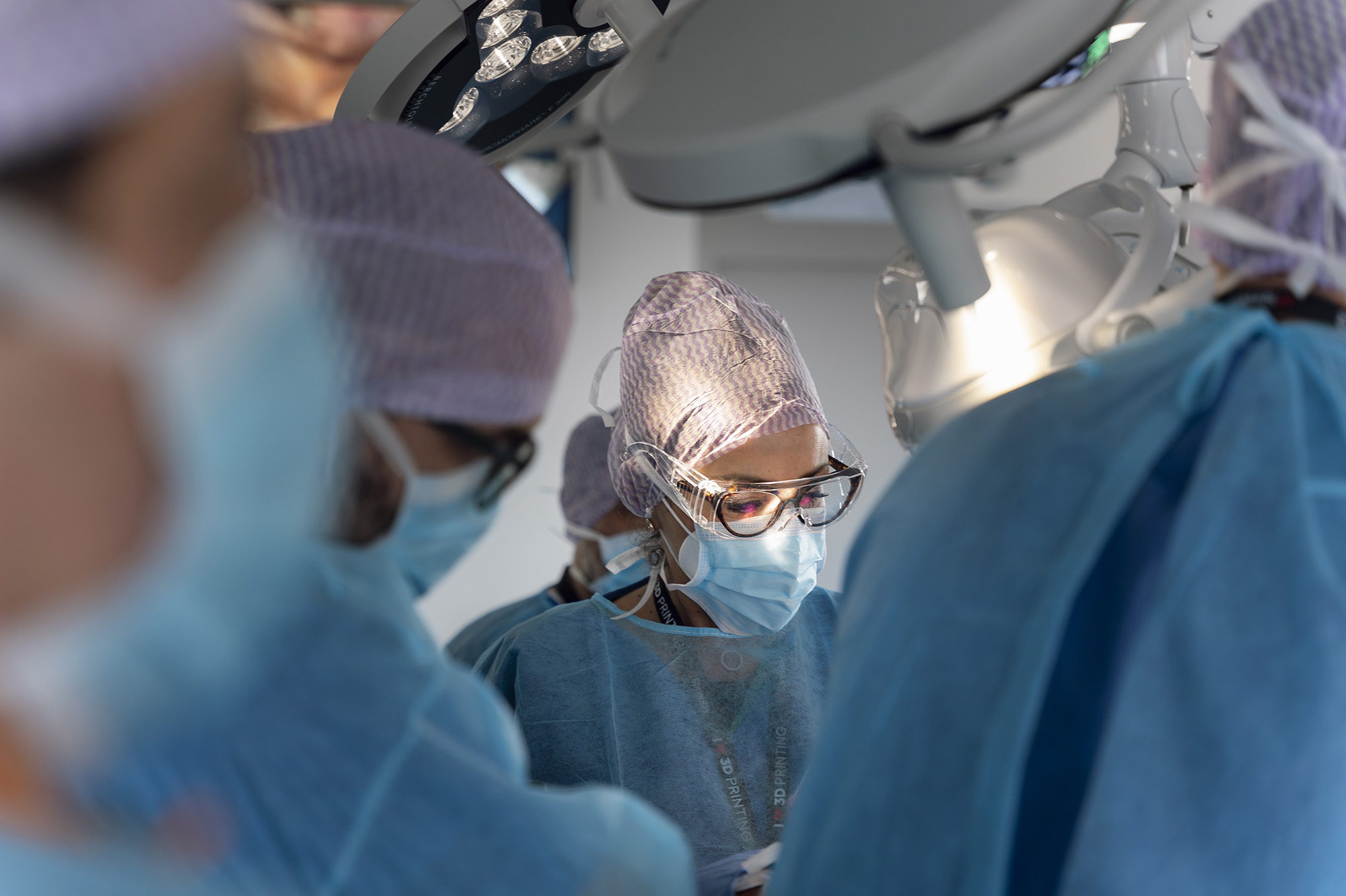 Chirurghi in sala operatoria durante una sessione di formazione ICLO